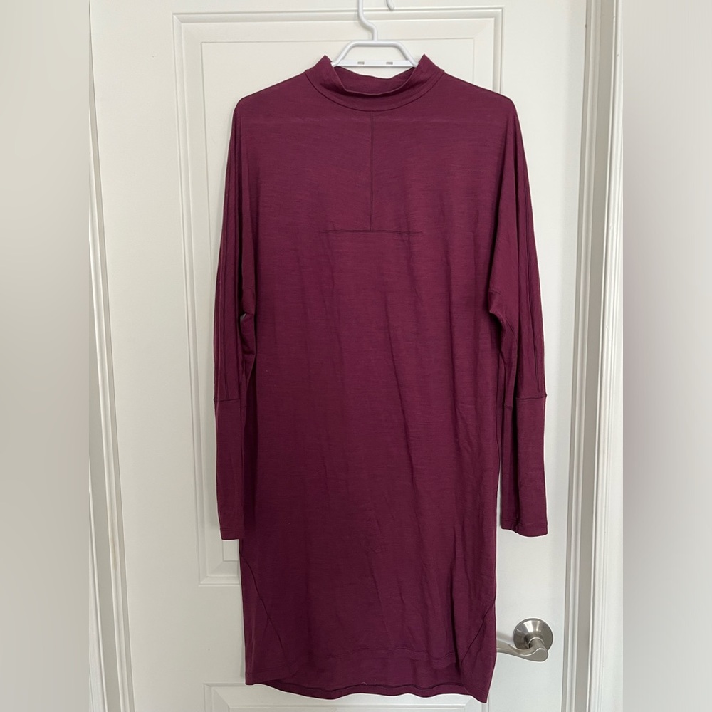 LULULEMON LAB Vindur Dress Wool Blend Heathered Size M EUC